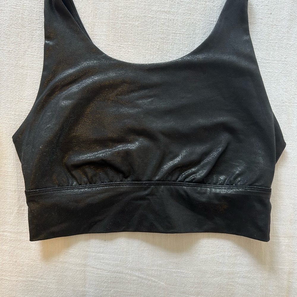 Aerie Shimmering Black Sports Bra